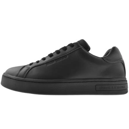 Armani Exchange Logo Trainers Black | Mainline Menswear Canada